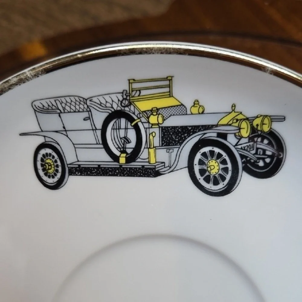 Princess House Porcelain Classic Car Saucer, Vista‎ Alegre Portugal, 6